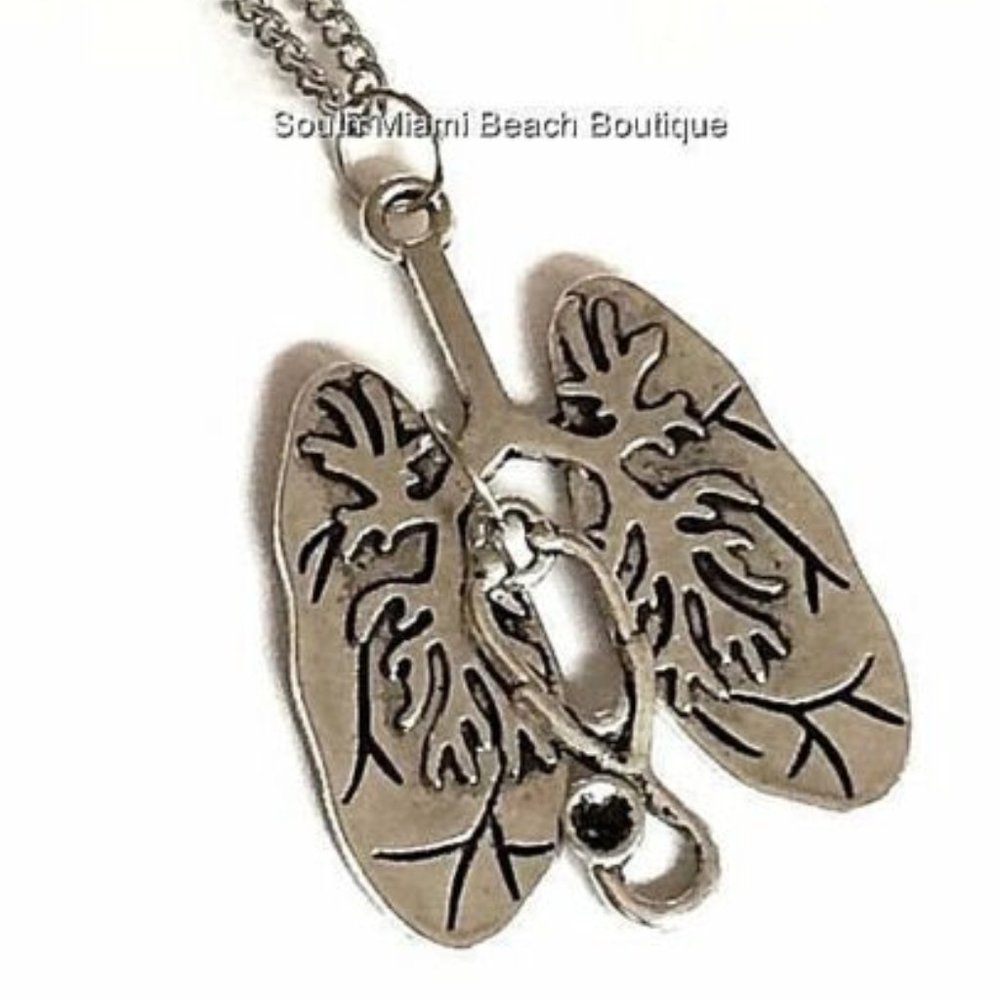 Medical Necklace Pulmonary Doctor Nurse Lungs RN